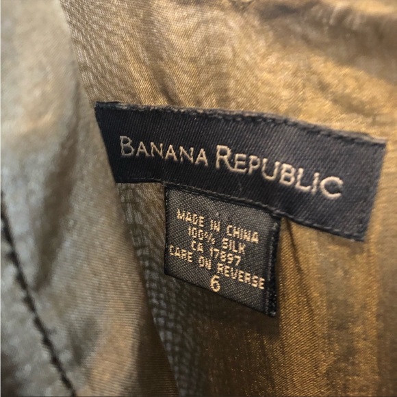 Banana Republic Green Floral Slip Dress 6 - Picture 4 of 8